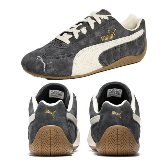 PUMA Women’s Speedcat Faded Sneakers (Cast Iron/Alpine Snow) - Picture 4 of 16